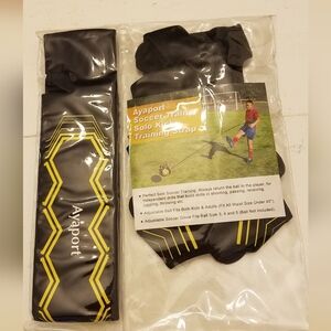 New Sealed  Ayaport Soccer Training  Solo Kick Training Strap Black